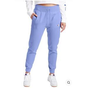 Champion Womens French Terry Turquoise Blue Sweatpants Cotton Joggers Medium NEW